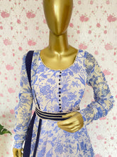 White printed party-wear anarkali set - kasumi.in
